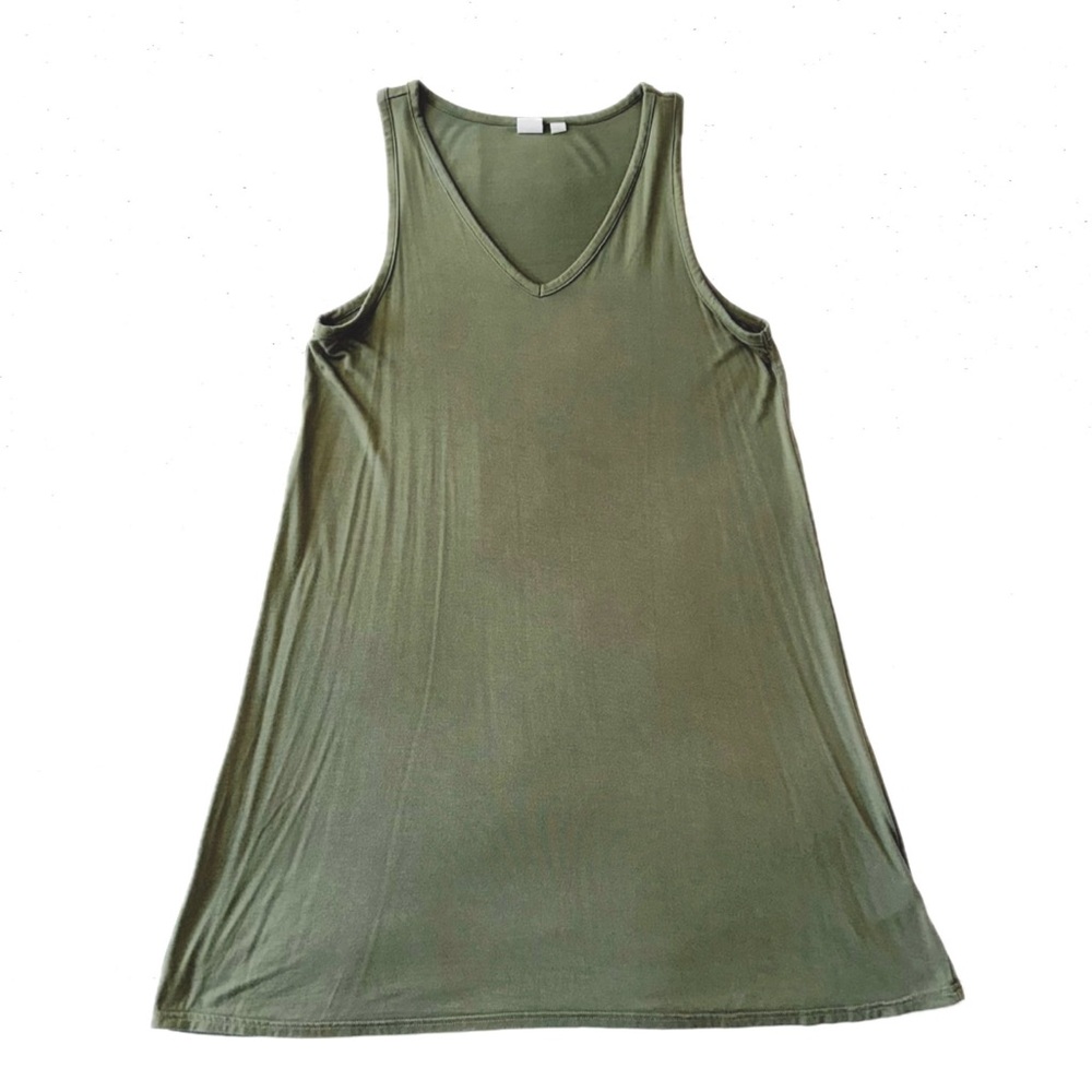 GAP Green V-Neck Dress - Picture 2 of 6